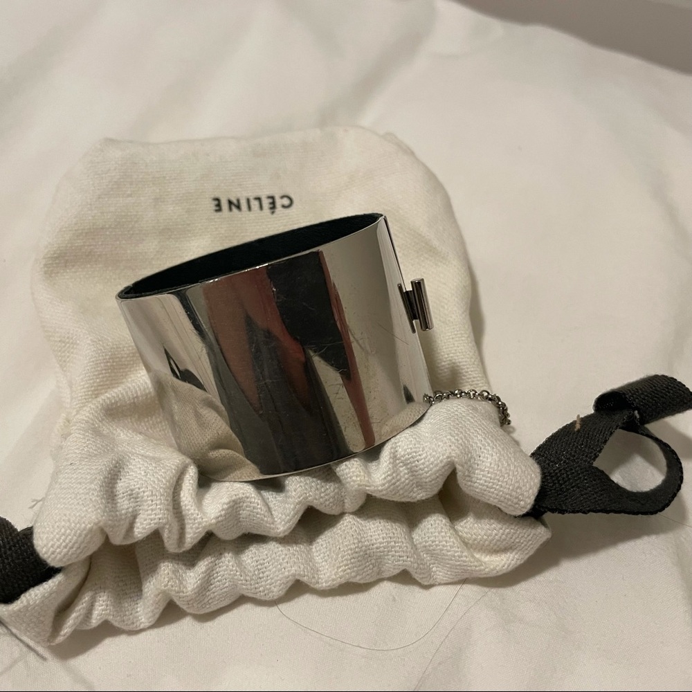 CELINE EDGE CUFF - SILVER